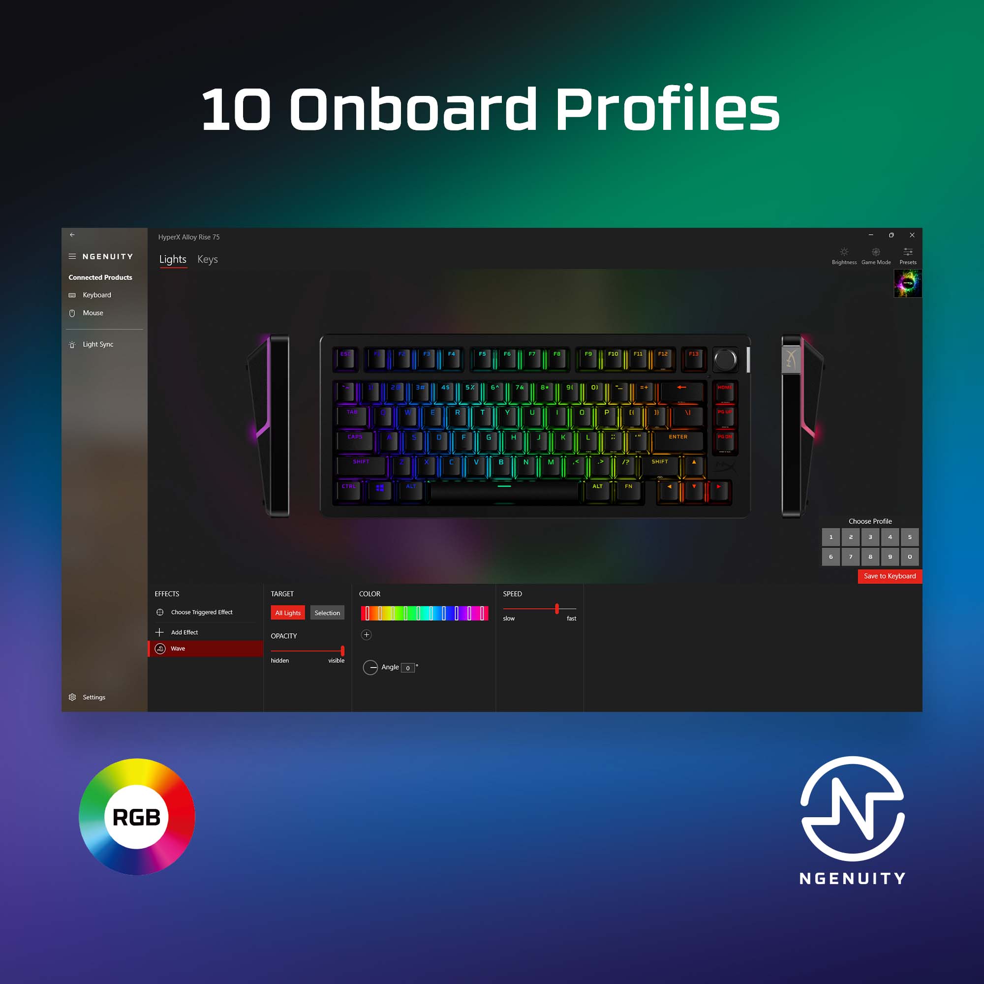 HyperX Alloy Rise 75 – Mechanical Gaming Keyboard - Image 8