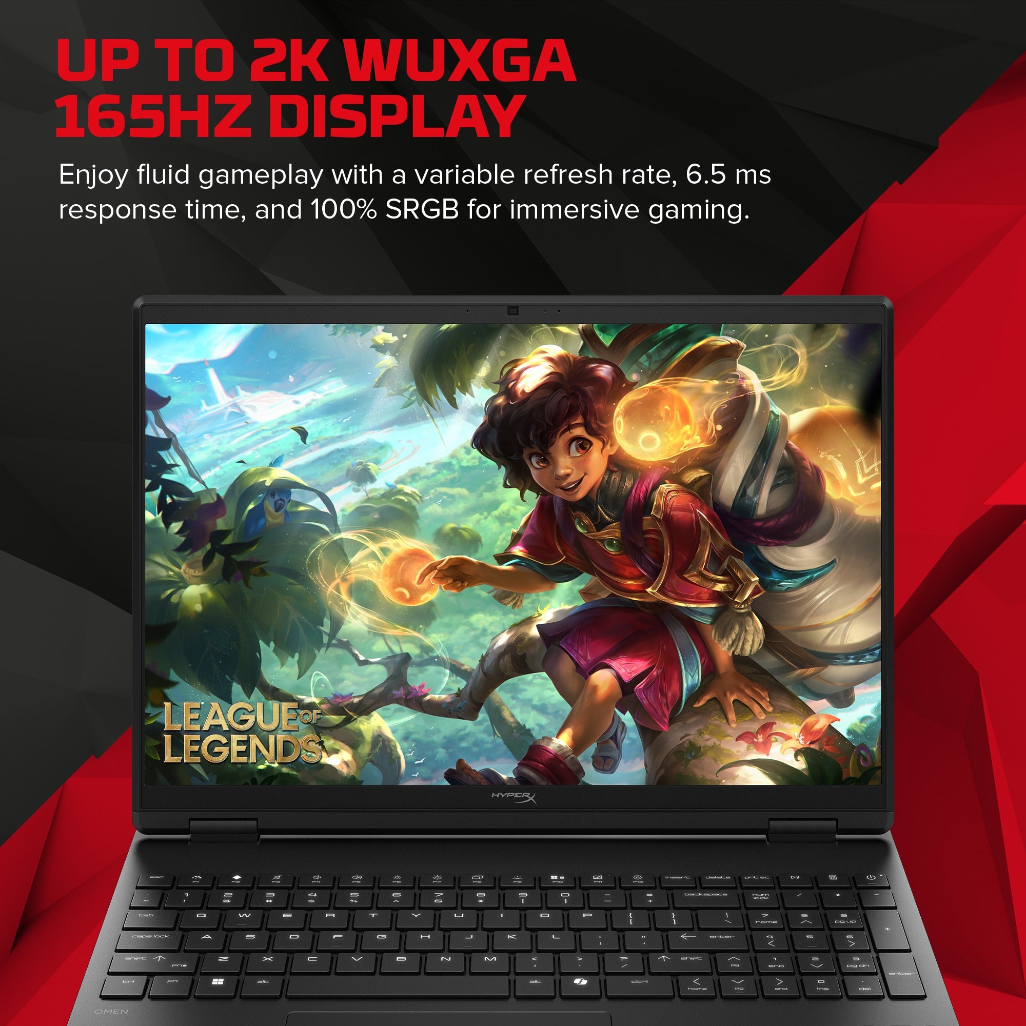 HyperX OMEN 15 inch Gaming Laptop PC 15. Windows 11 Home. 15.3. Intel® Core™ i7. 16GB RAM. 1TB SSD. NVIDIA® GeForce RTX™ 5060. 2.5K. Shadow black - Image 2
